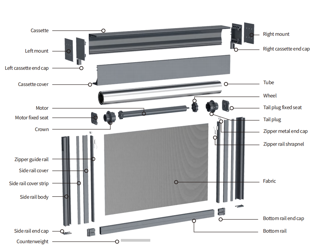 WR135-150 product exploded view